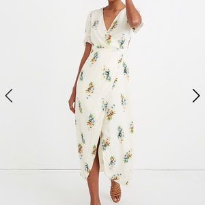 Ruffle-Sleeve Maxi Dress